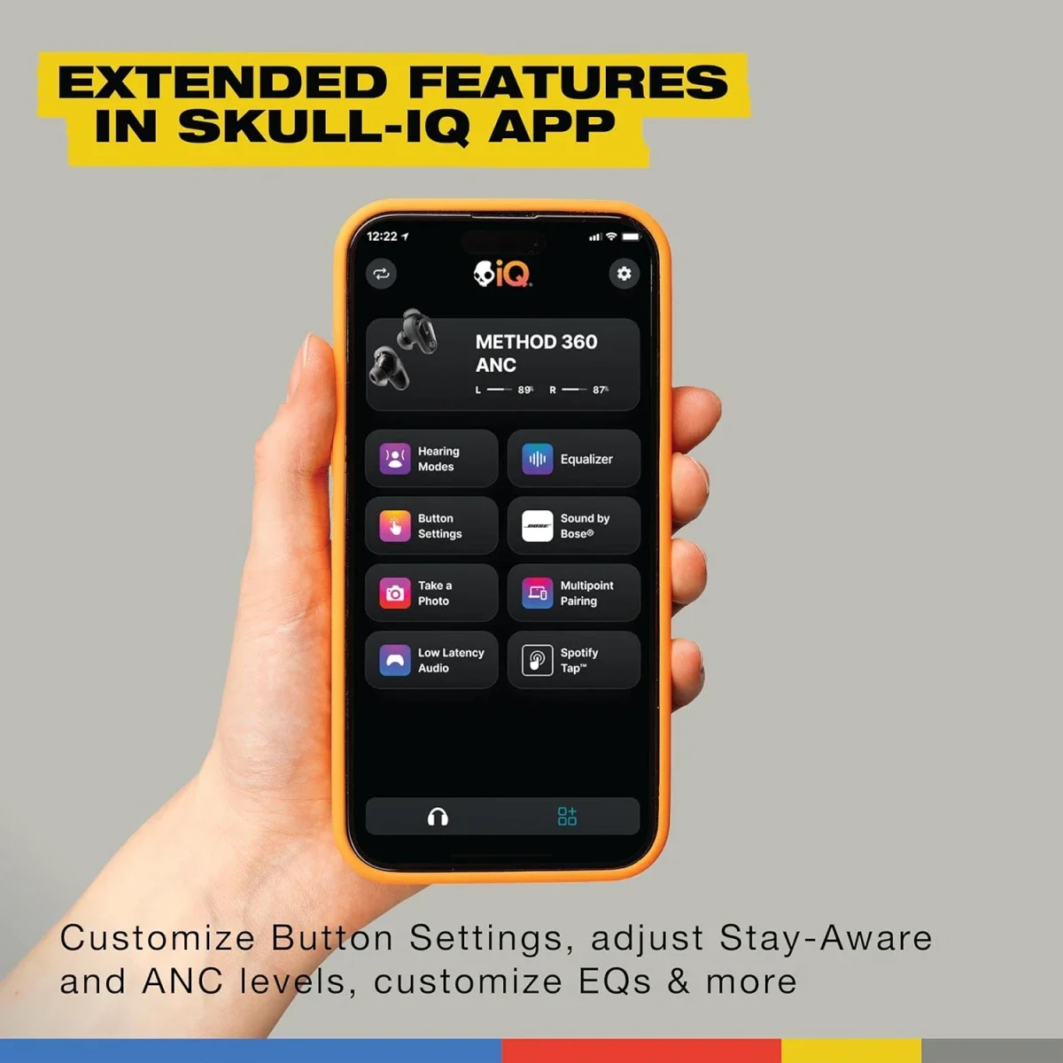 سماعات أذن لاسلكية Skullcandy Method 360 ANC بصوت Bose - Bone - Image 6