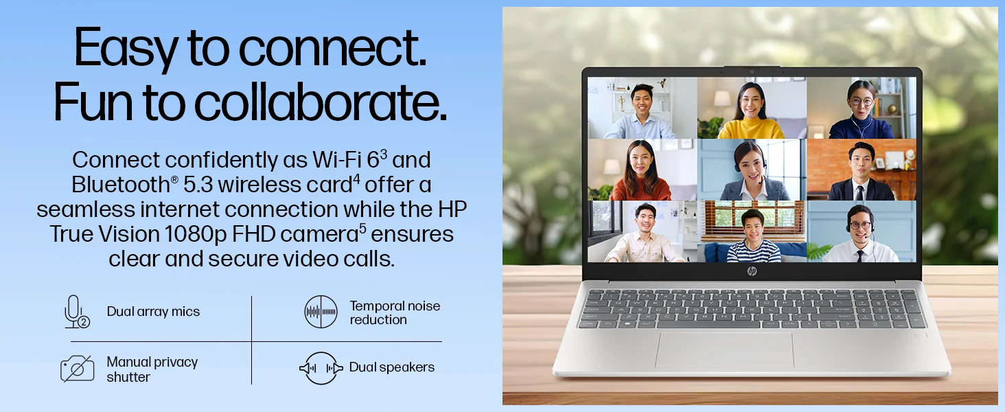 HP Laptop 15-fd1063ne 15.6-inch FHD Intel Core Ultra 5 125H 8GB RAM 512GB SSD Natural Silver - Image 13