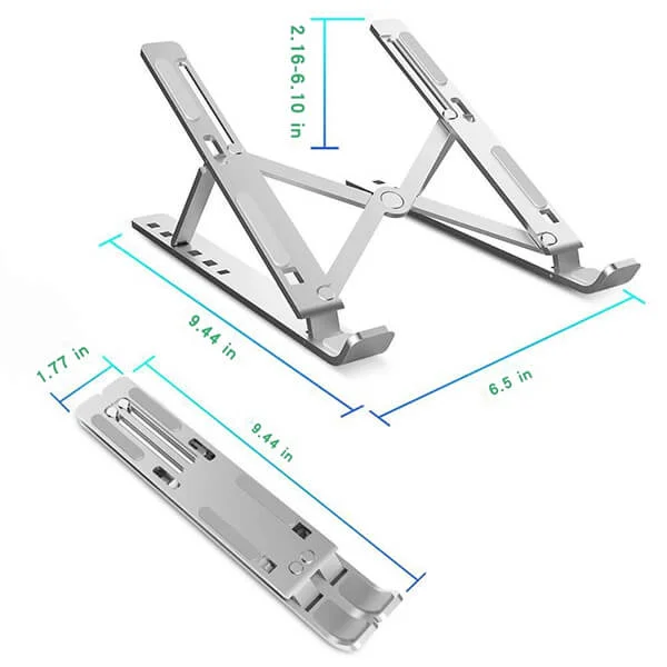 Ergonomic Adjustable Foldable Laptop Stand for Up to 16 Inch Laptops - Image 3