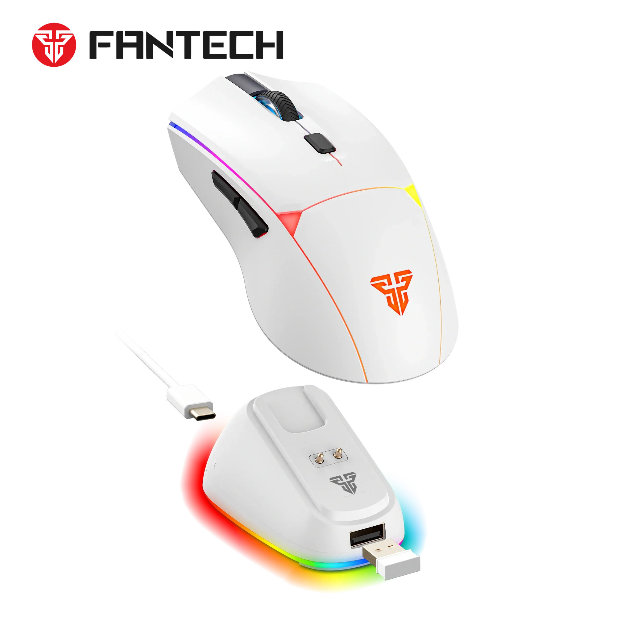 Fantech CRYPTO II WG7V2RD Wireless Gaming Mouse White