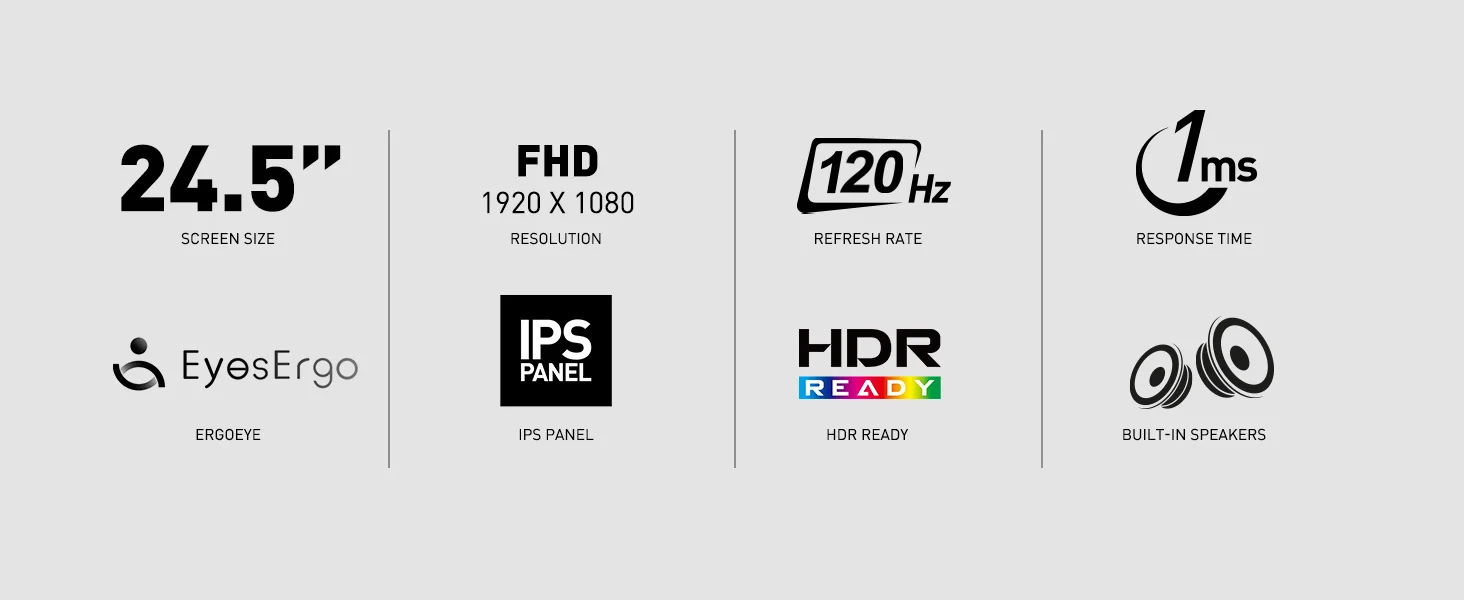 شاشة MSI MP251 E2 مقاس 25 إنش IPS بدقة Full HD ومعدل تحديث 120 هرتز واستجابة 1 مللي ثانية - Thumbnail 11