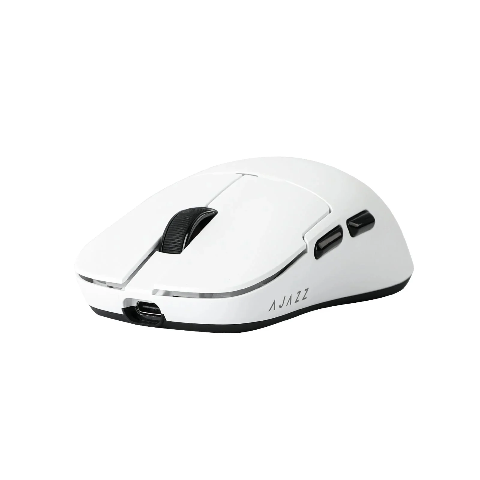 AJAZZ Tri-Mode Mouse (2.4G / Bluetooth / USB Cable), 800mAh, Up to 26,000 DPI, White – AJ159 NL P - Image 8