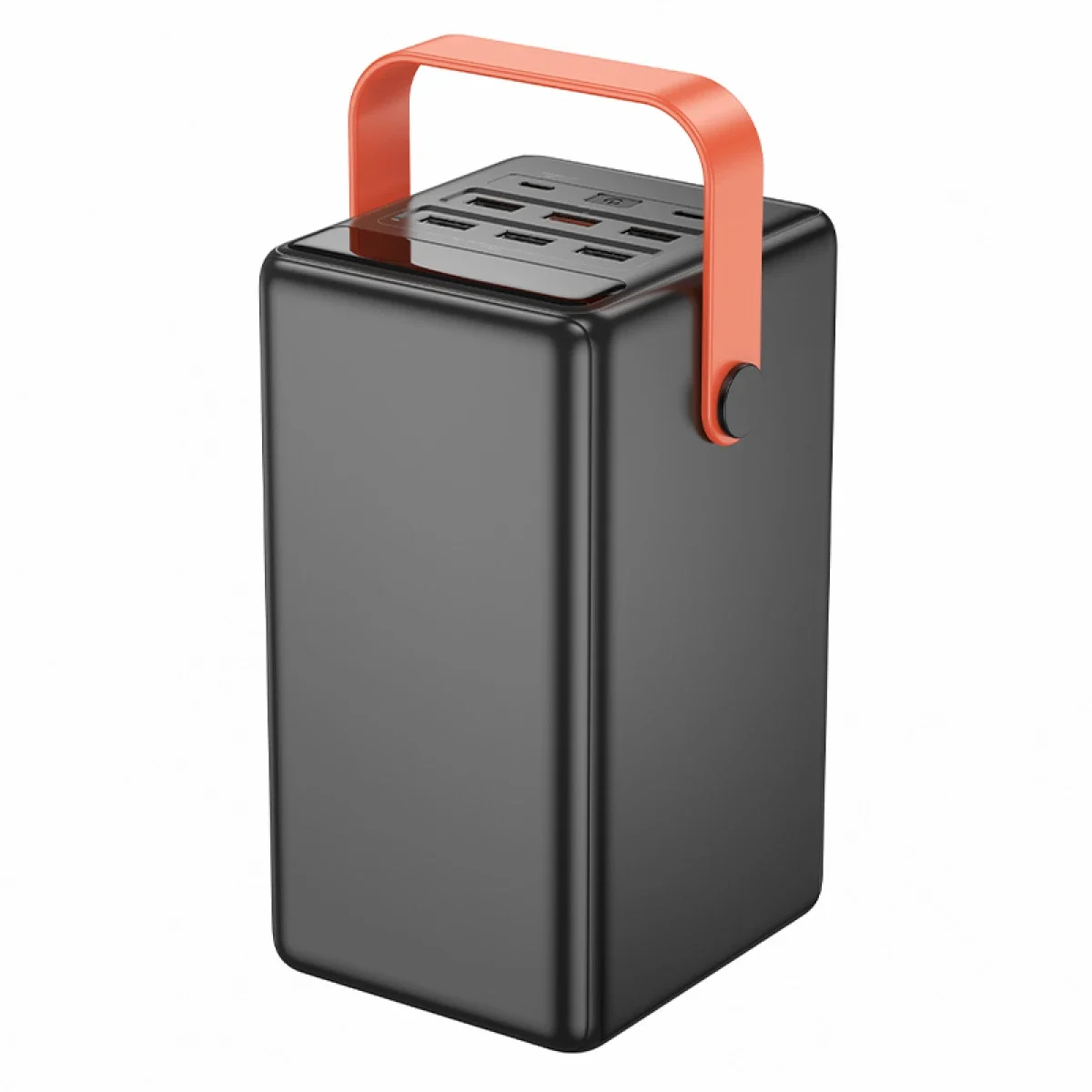 HOCO J142 Surpass 100000mAh Power Bank, 22.5W Fast Charging, 7 Output Ports, Black - Thumbnail 5