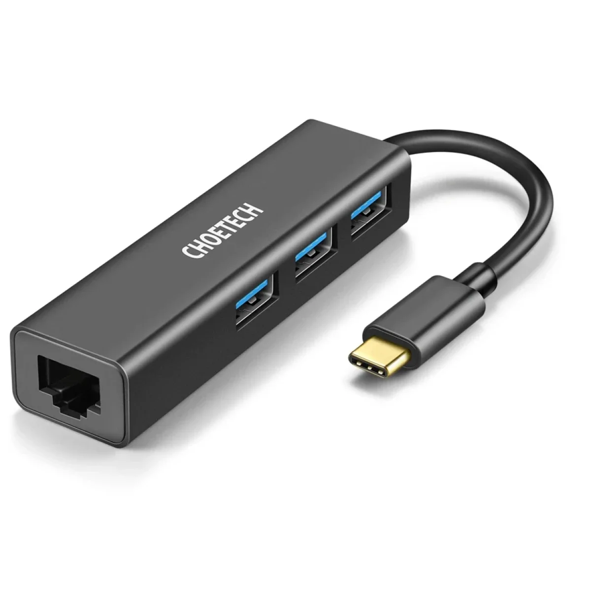 Choetech HUB-U02 USB-C to Gigabit Ethernet Hub with 3 USB 3.0 Ports