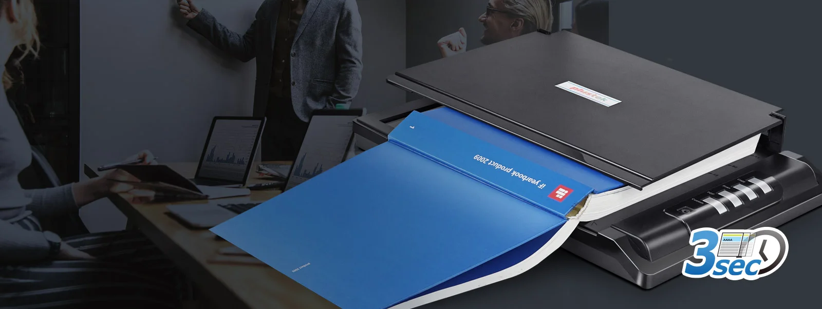 ماسح ضوئي Plustek OpticSlim 2700 مسطح عالي السرعة، 1200 dpi، مسح خلال 3 ثوانٍ - Image 5
