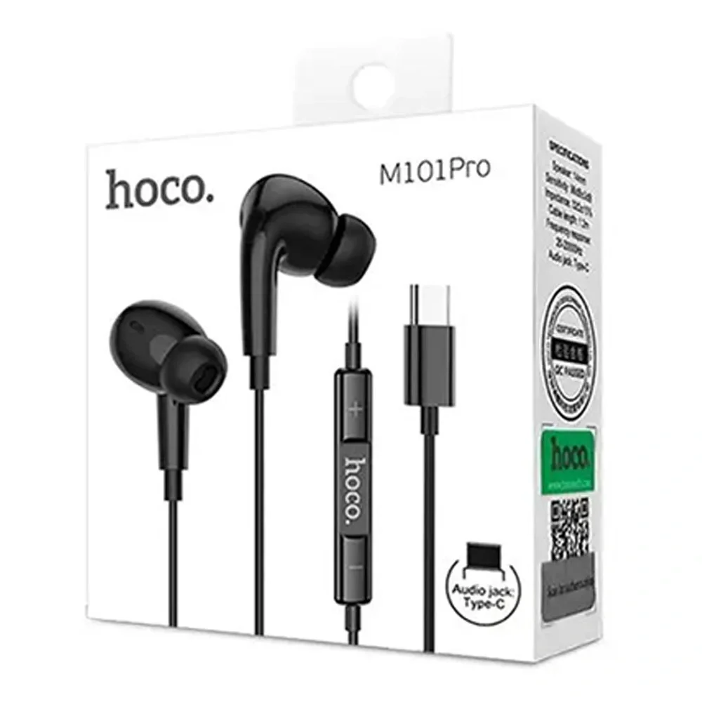 HOCO M101 Pro Type-C Wired In-Ear Earphones with Microphone - Image 2
