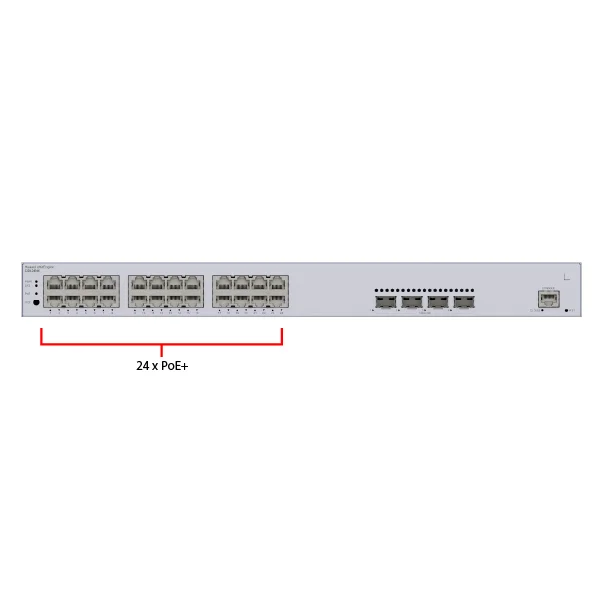 سويتش ذكي مُدار HUAWEI eKit S220-24P4X جيجابت 24 منفذ PoE+ مع 4 منافذ 10GE SFP+ وقدرة 400W - Image 4