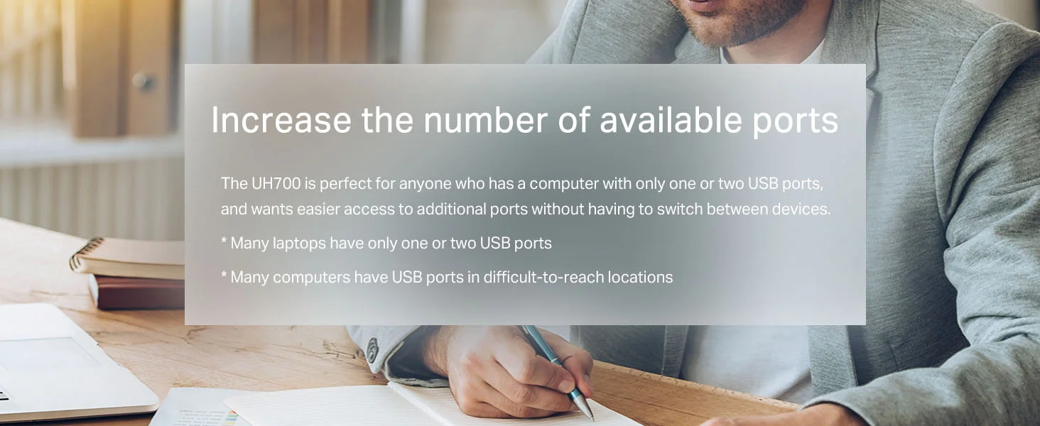 TP-LINK UH700 7-Port USB 3.0 Hub with 5Gbps Transfer Speed and 1.5A Fast Charging - Image 9