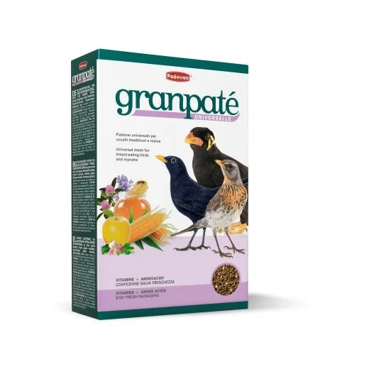 غذاء طيور Padovan Granpatee Universelle كامل للطيور آكلة الحشرات 1 كغ