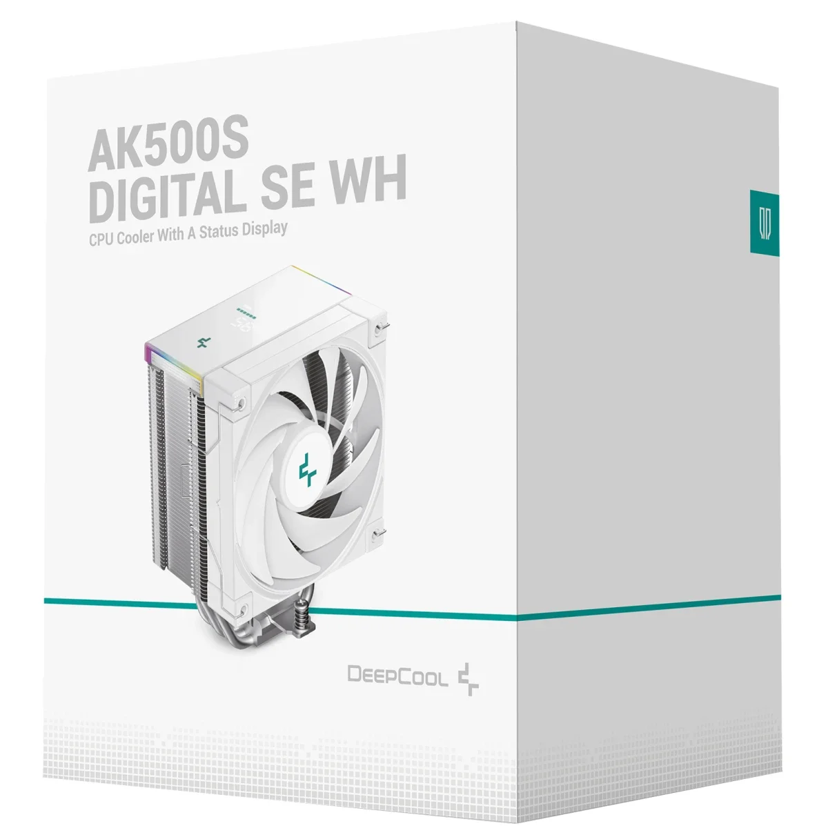 DeepCool AK500S Digital SE CPU Air Cooler 240W TDP 120mm PWM Fan White - Image 1