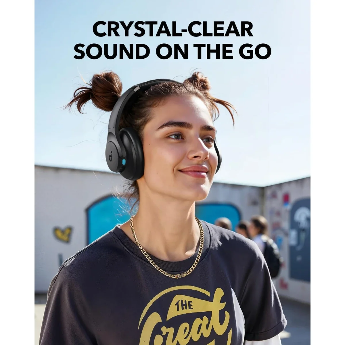 Anker Soundcore Q11i Wireless Over-Ear Bluetooth Headphones, Black - Thumbnail 2
