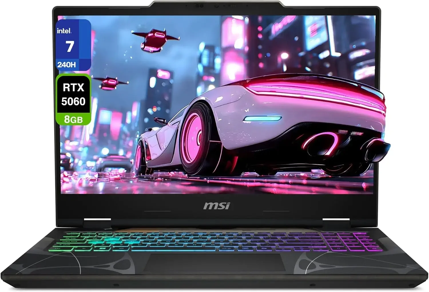 MSI Cyborg 15 Gaming Laptop Intel Core 7 240H RTX 5060 8GB 15.6-inch FHD IPS 144Hz