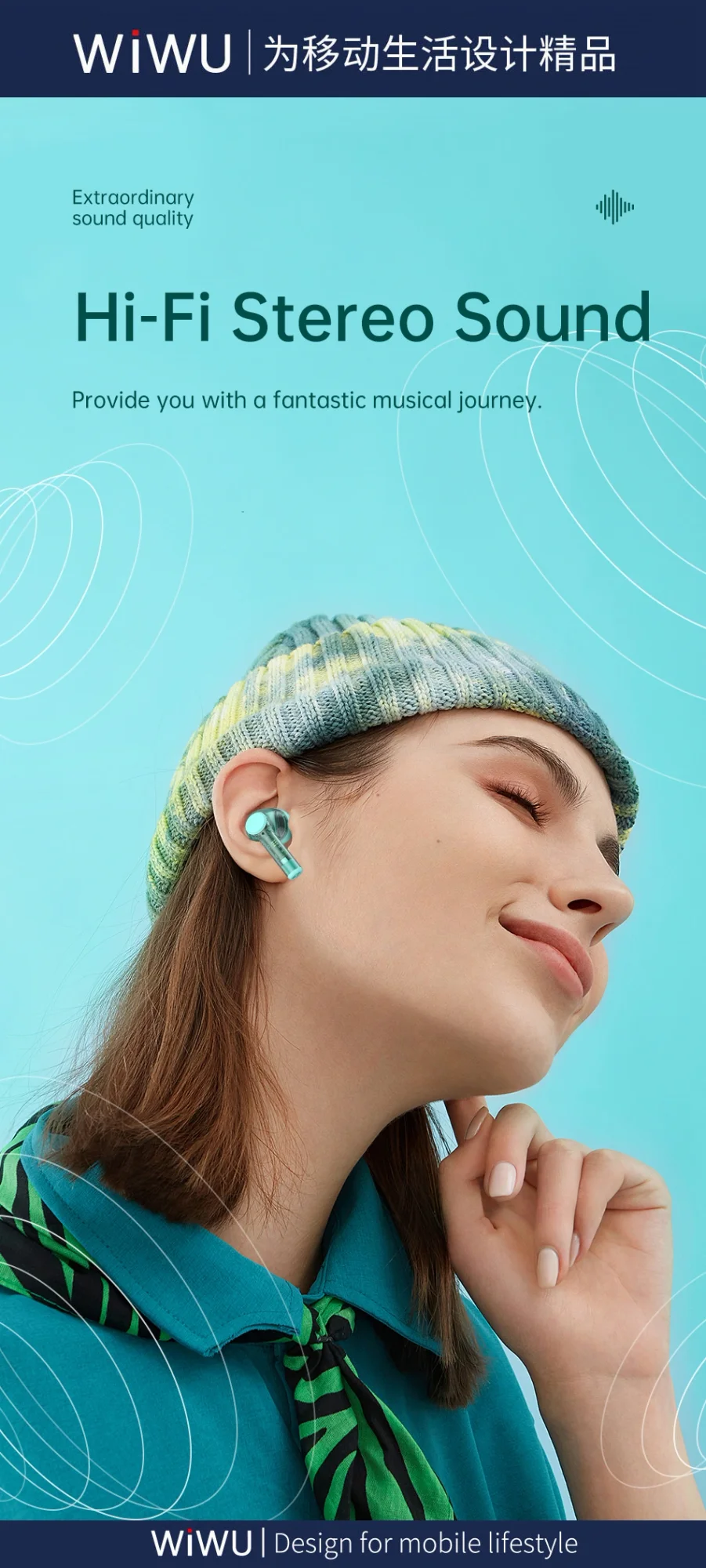 WIWU TWS-12 Wireless Bluetooth 5.3 Earbuds Red - Image 9