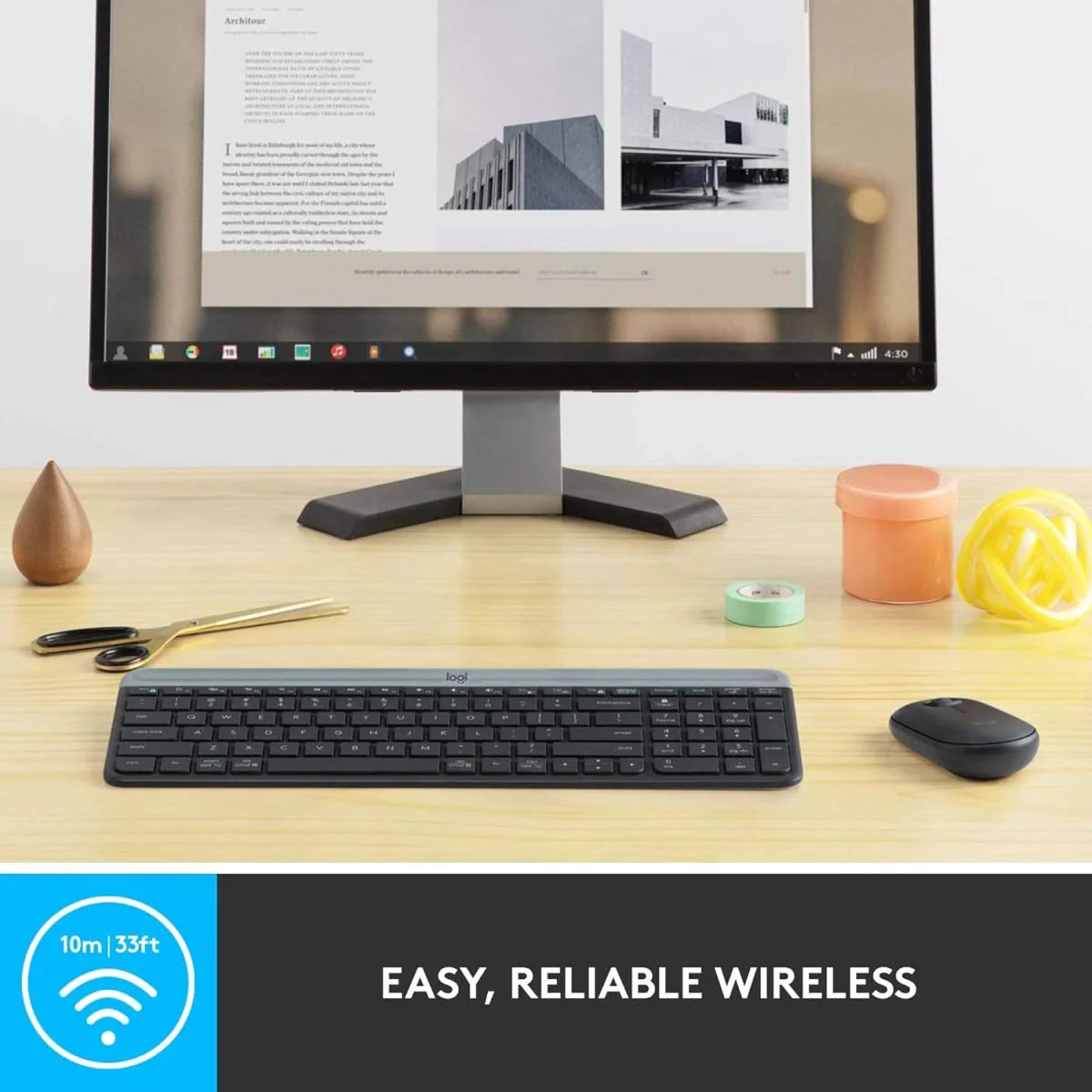 كيبورد وماوس Logitech MK470 Slim لاسلكي 2.4GHz بتصميم مدمج جرافيت - Image 6
