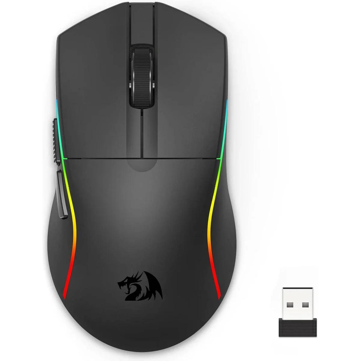 ماوس ألعاب Redragon Deicide M816 Pro لاسلكي ثلاثي الوضع، 26000 DPI، 61g، أسود