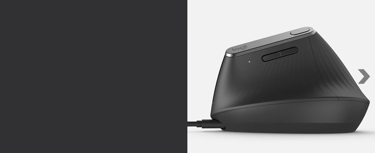Logitech MX Vertical Wireless Ergonomic Mouse, Graphite - Thumbnail 15