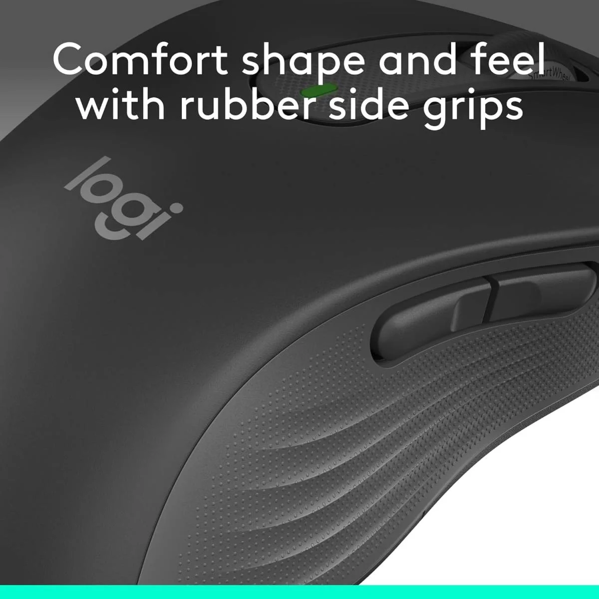 Logitech Signature M650 L Left-Handed Wireless Mouse, Large, Graphite, 2-Year Battery - Thumbnail 6