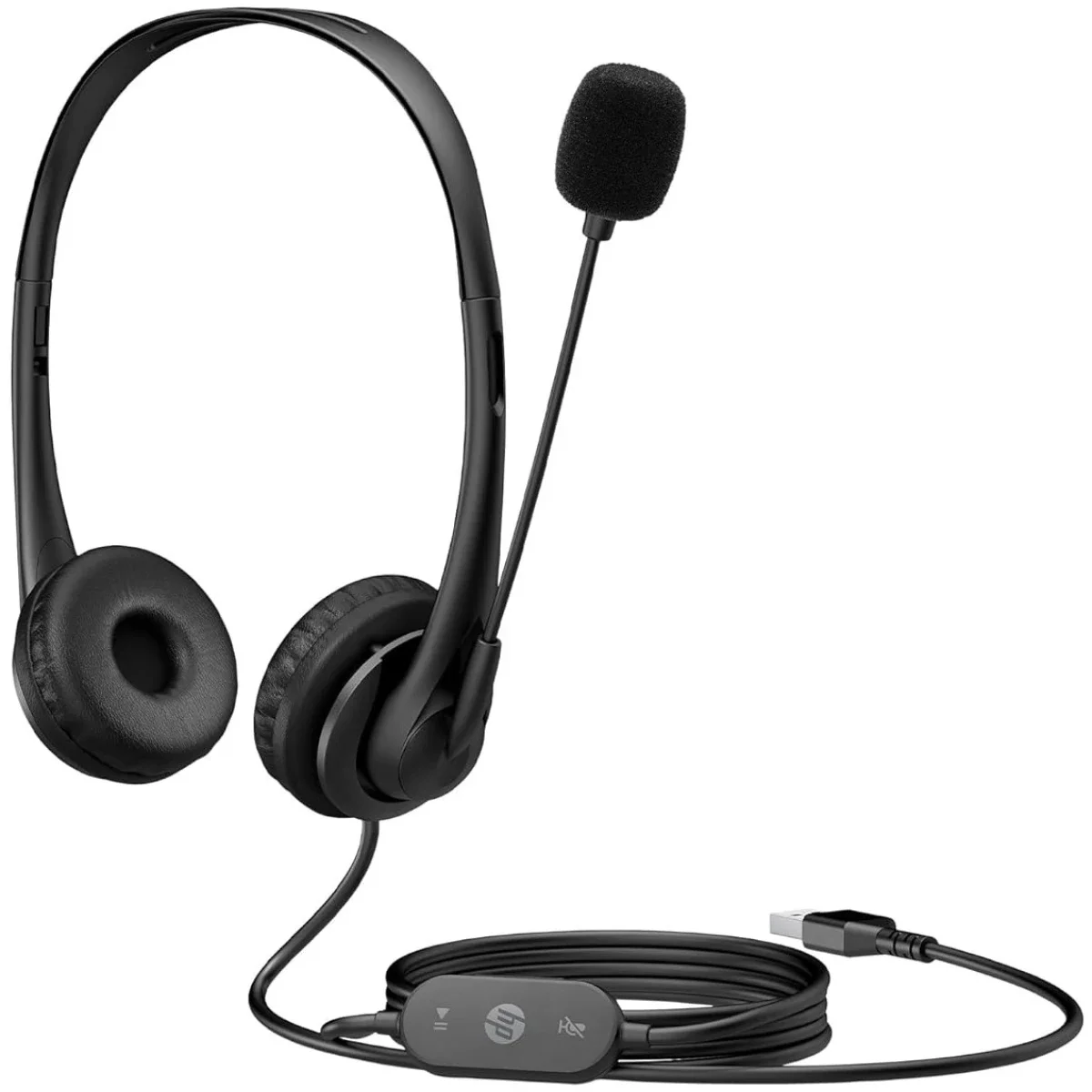 HP Stereo USB G2 USB-A Headset with Noise-Cancelling Mic and 3.5mm Audio Jack