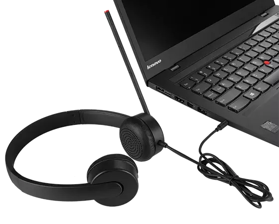 سماعة رأس Lenovo 4XD0K25030 Essential ستيريو تناظرية 3.5mm مع ميكروفون قابل للدوران - Thumbnail 7
