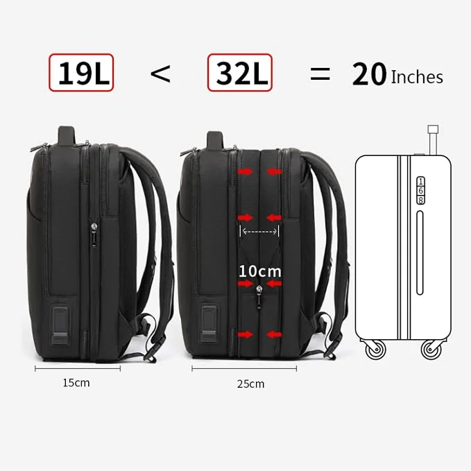 حقيبة لابتوب Arctic Hunter B00345 مقاس 15.6 إنش للظهر واليد - Image 9