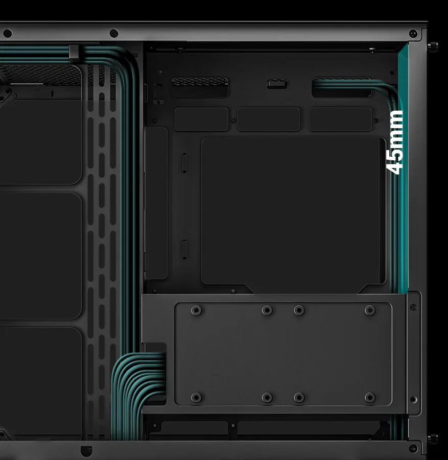 هيكل كمبيوتر DeepCool CG530 4F ميد تاور ATX بانورامي أسود بزجاج مقوى و4 مراوح ARGB - Thumbnail 29