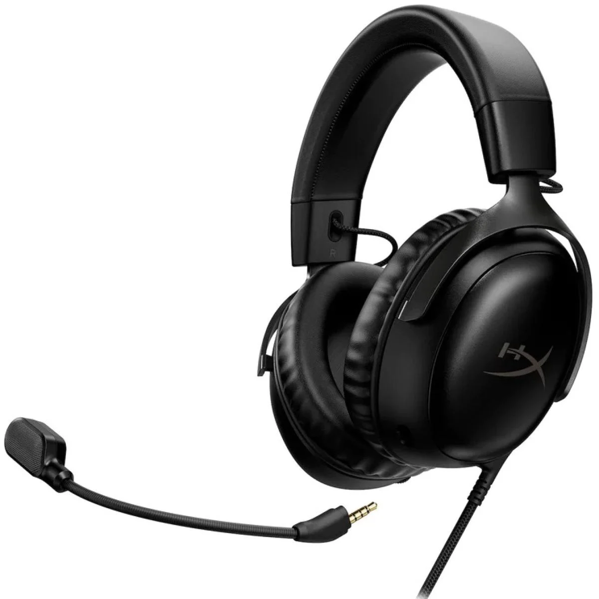 سماعة ألعاب Hyper X Cloud III بصوت DTS:X Spatial وميكروفون عازل للضوضاء - أسود