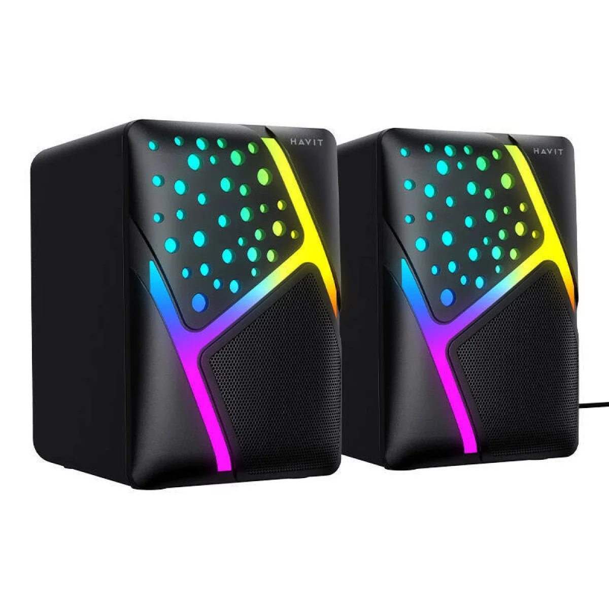HAVIT HV-SK763 2.0 RGB USB Wired Speaker Black