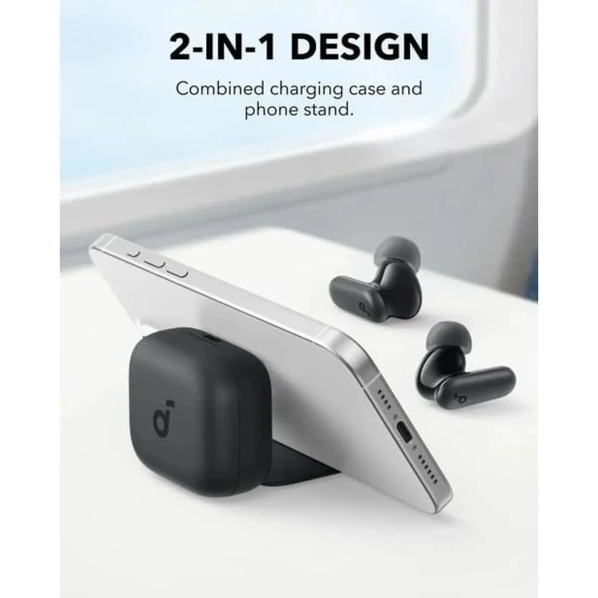 سماعات Anker R50i NC لاسلكية بالكامل، درايفرات 10 مم، Bluetooth 5.3، تشغيل 45 ساعة، وردي - Thumbnail 2