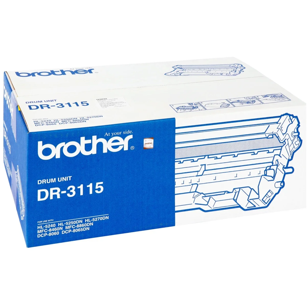 وحدة أسطوانة BROTHER DR-3115 أصلية باللون الأسود
