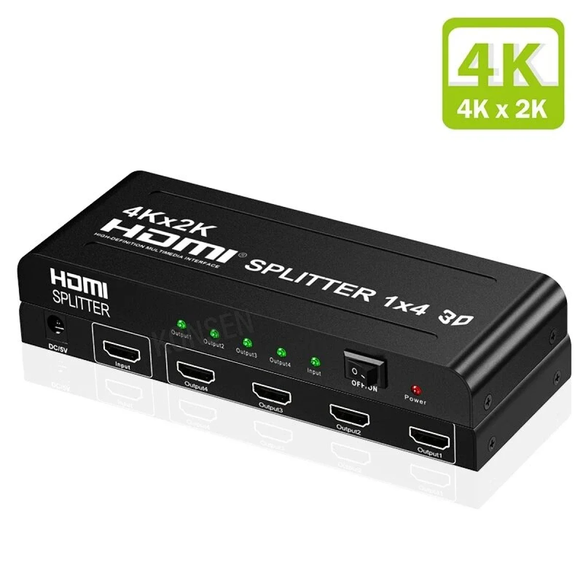 مبدل CKL 104F HDMI 1.4 بأربعة منافذ 1x4