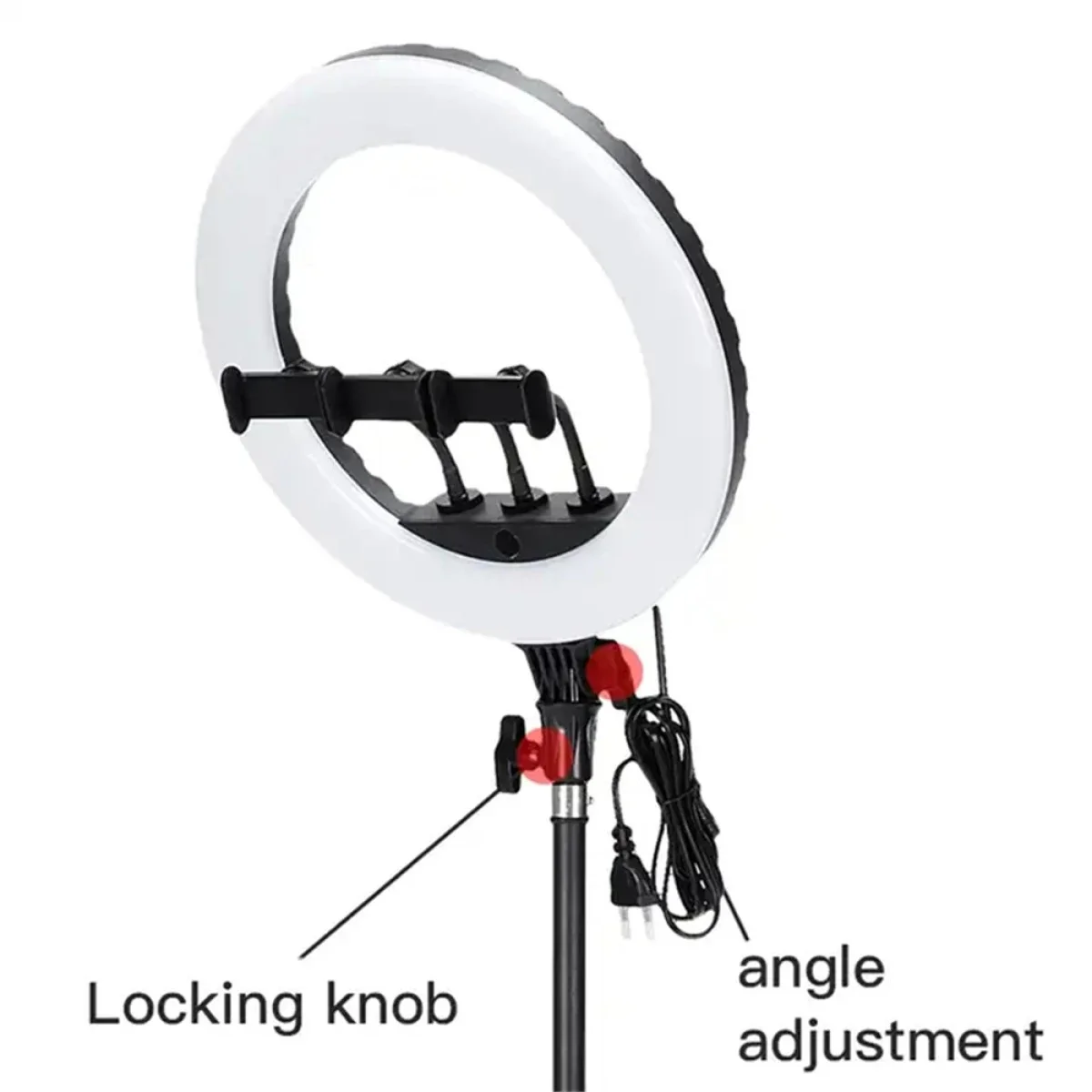 إضاءة حلقية LED Jmary FM-14R مقاس 14 إنش للبث المباشر والتصوير - أسود - Image 5