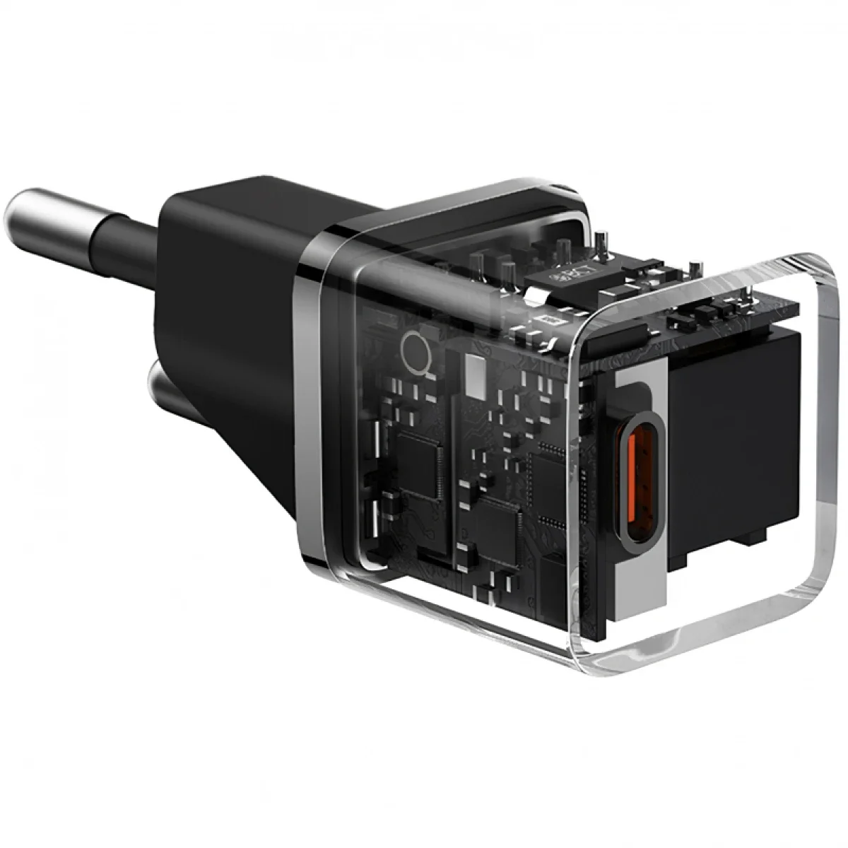 Baseus GaN5 Mini 20W GaN USB-C Wall Charger with 100W USB-C Cable - Cluster Black - Thumbnail 4