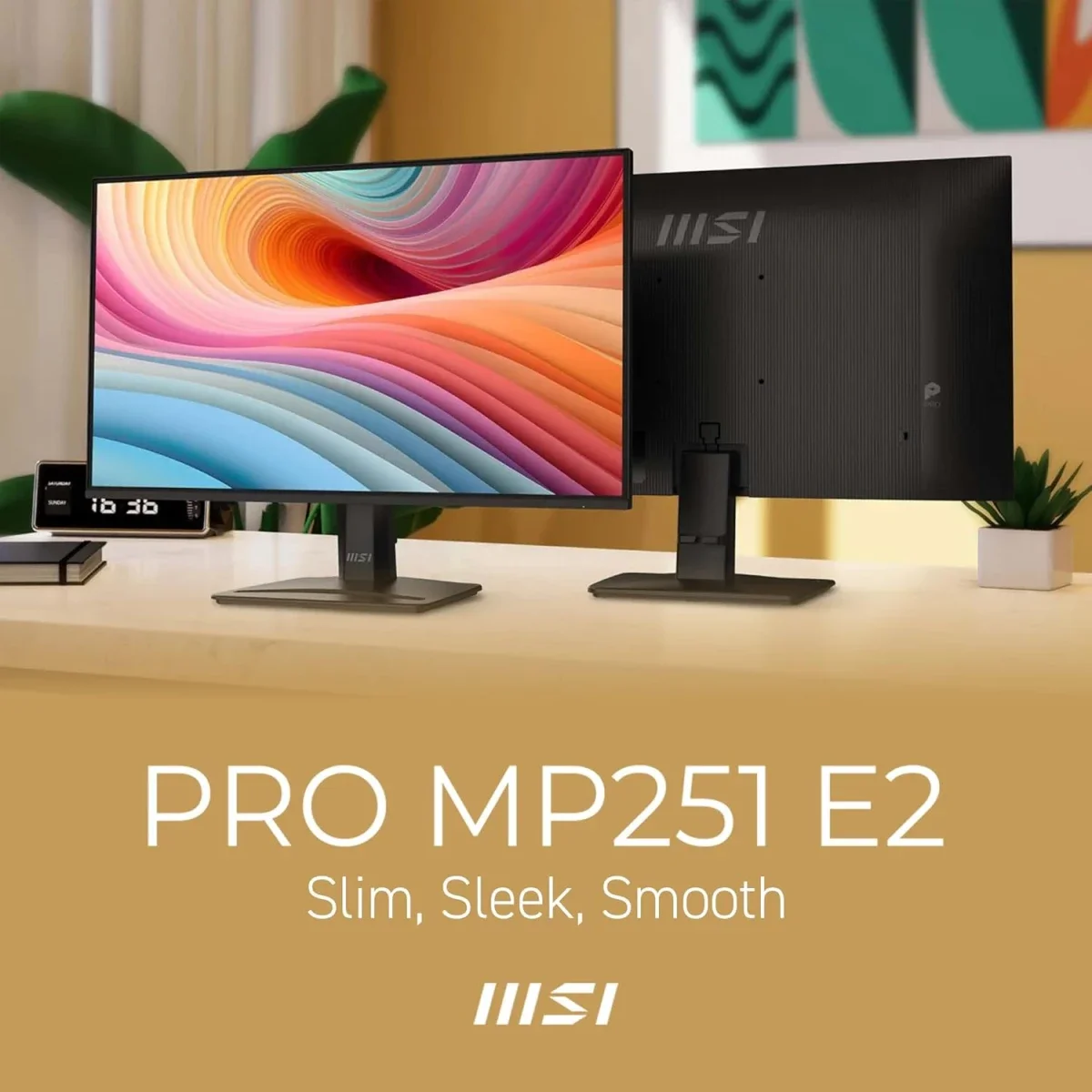 شاشة MSI MP251 E2 مقاس 25 إنش IPS بدقة Full HD ومعدل تحديث 120 هرتز واستجابة 1 مللي ثانية - Thumbnail 2