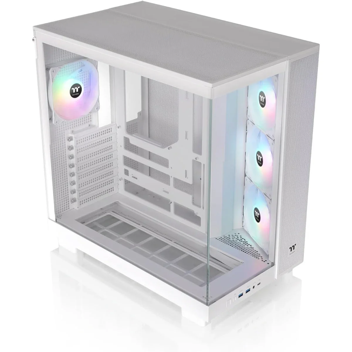 هيكل كمبيوتر Thermaltake View 380 XL TG ARGB ميد تاور أبيض - Image 2