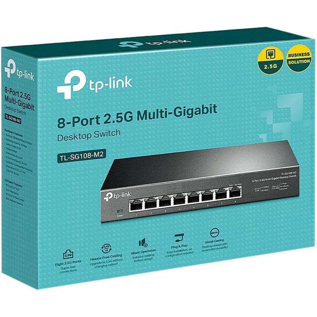 TP-LINK TL-SG108-M2 8-Port 2.5G Unmanaged Network Switch