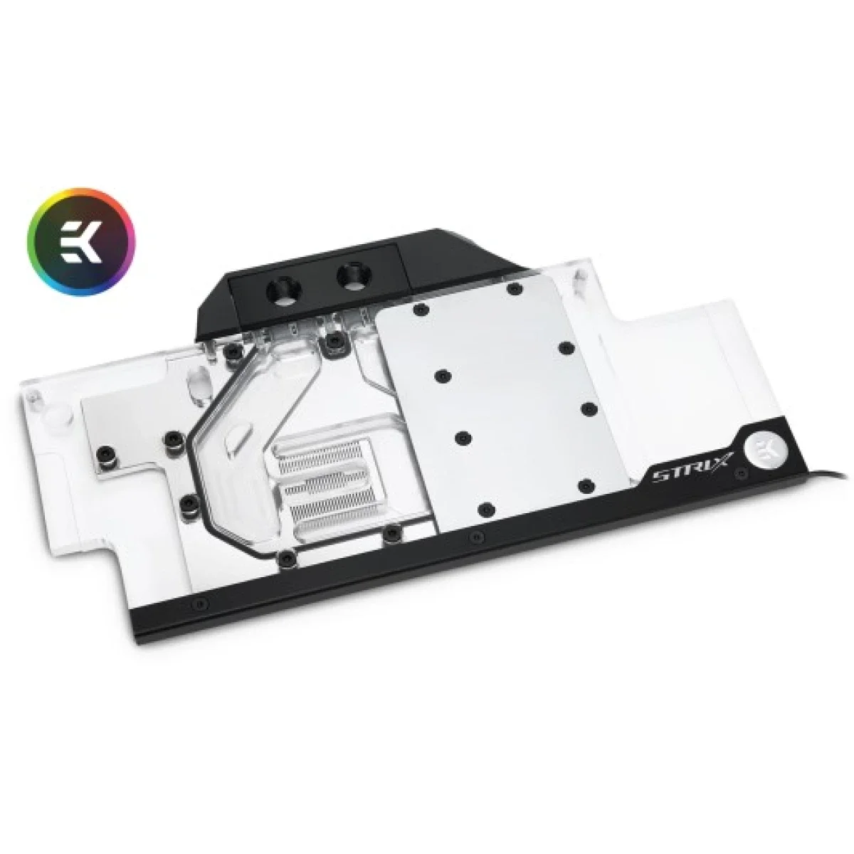 بلوك تبريد مائي للبطاقه رسوميه EKWB EK-FC1080 GTX Ti Strix RGB Nickel
