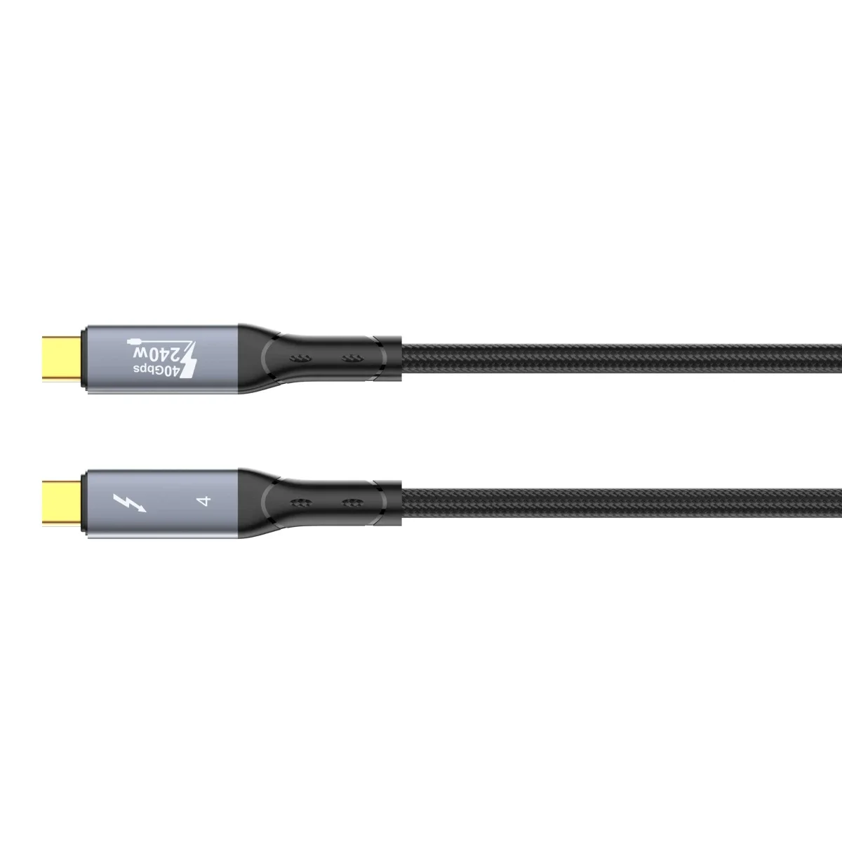 LDNIO TC11C Thunderbolt 4 Certified USB-C to USB-C Cable 40Gbps 240W 1M Black - Thumbnail 4