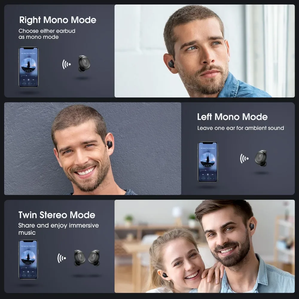 Mpow MDots True Wireless In-Ear Earbuds Bluetooth 5.0 IPX6 20-Hour Playtime - Thumbnail 13