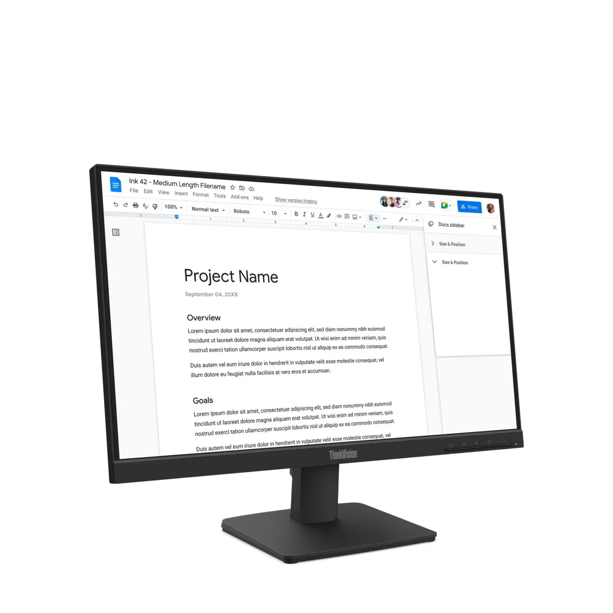 شاشة Lenovo ThinkVision S22-4e مقاس 21.5 إنش Full HD IPS، 100 هرتز، 4 مللي ثانية - Thumbnail 2