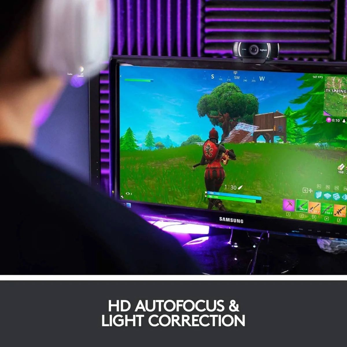 كاميرا ويب Logitech C922 Pro Stream بدقة 1080P Full HD - Thumbnail 8