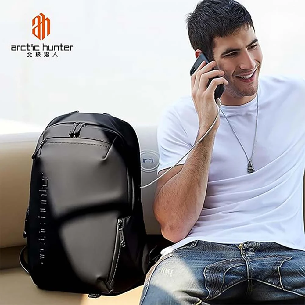 حقيبة ظهر Arctic Hunter B00423 للابتوب 15.6 إنش مضادة للسرقة - أسود - Image 9