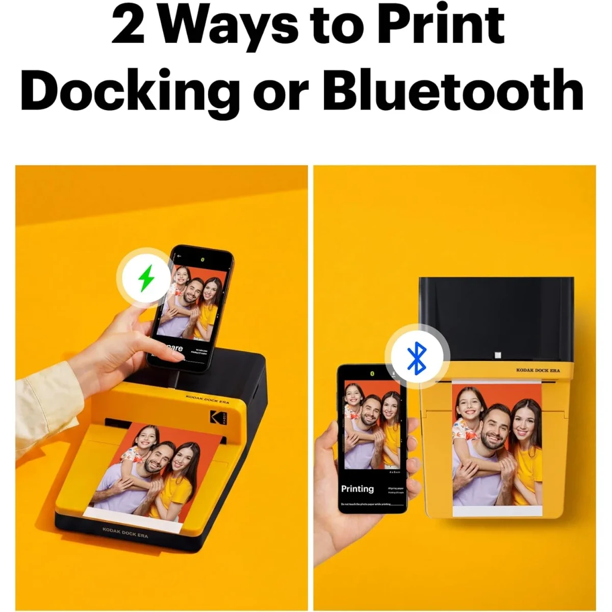 طابعة صور Kodak Dock Era D600 مقاس 10 × 15 سم بتقنية 4PASS مع بلوتوث و8 أوراق - Image 15