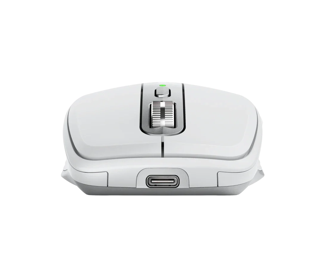 ماوس Logitech MX Anywhere 3S لاسلكي مدمج بتقنية Bluetooth بدقة 8000 DPI - Pale Grey - Thumbnail 4