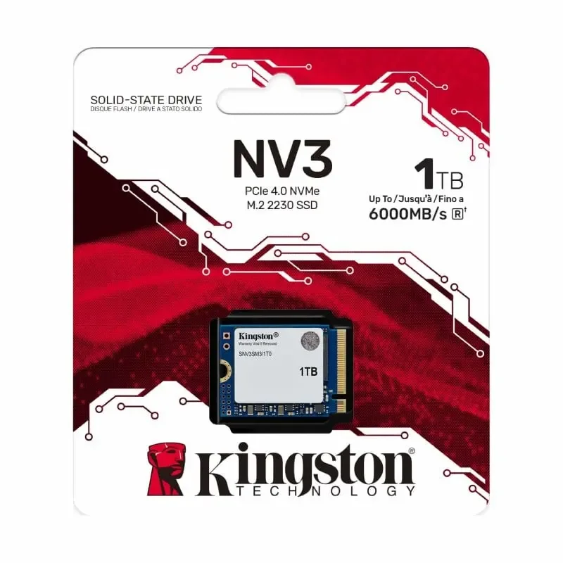 هارد SSD Kingston NV3 SNV3SM3/1TB سعة 1TB PCIe 4.0 NVMe M.2 2230 - Image 3
