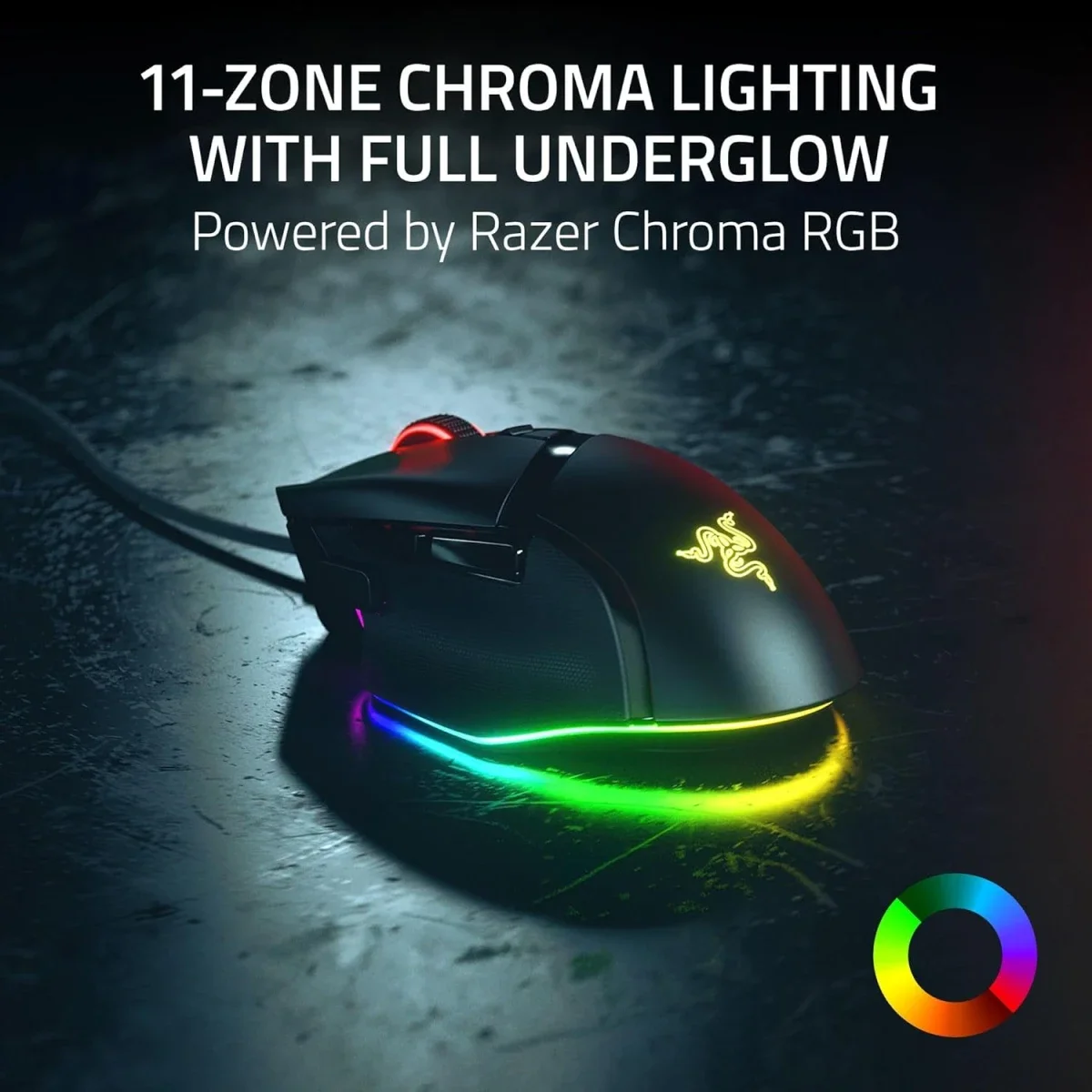 Razer Basilisk V3 35K Wired Gaming Mouse, 35000 DPI, Black - Thumbnail 5