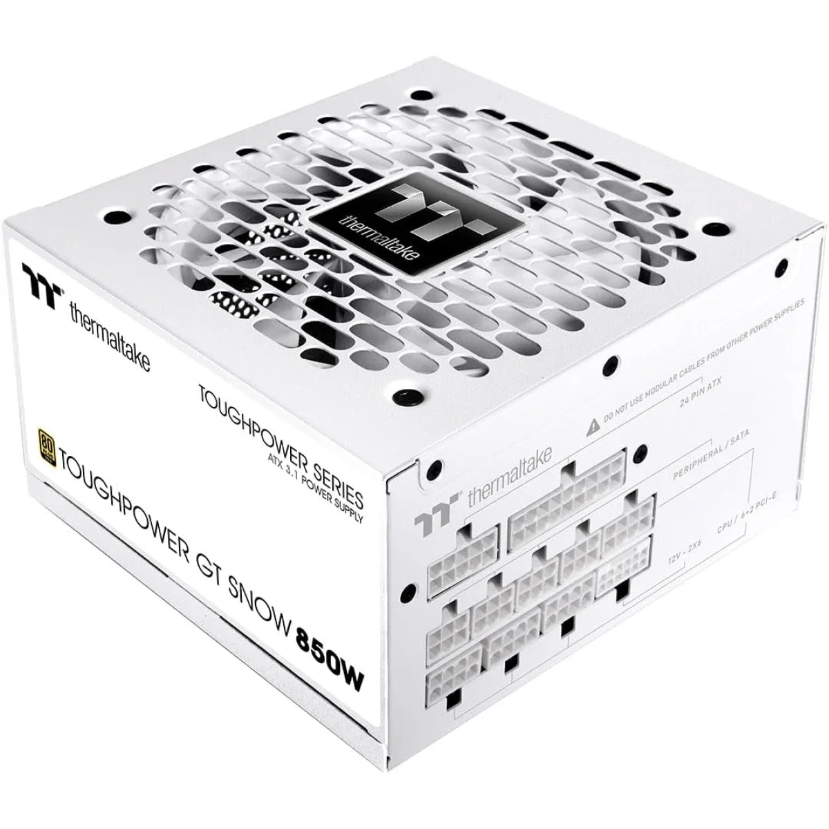 Thermaltake Toughpower GT 850W ATX 3.1 80 Plus Gold Fully Modular Power Supply White - Thumbnail 2