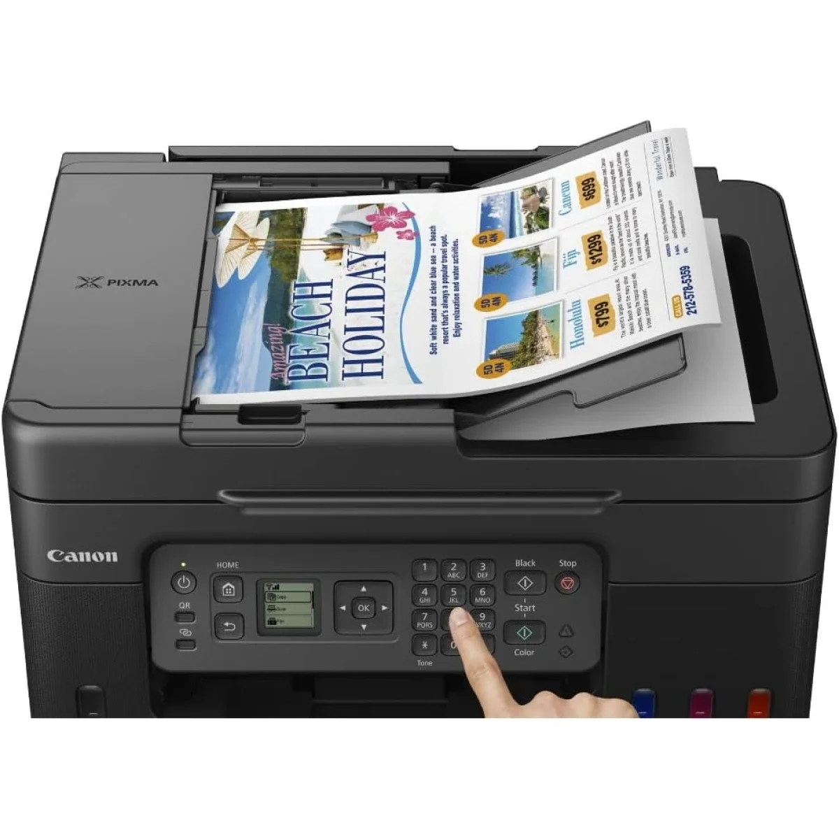 Canon PIXMA G4470 Ink Tank All-in-One Wireless Multifunction Printer with ADF, Black - Image 3