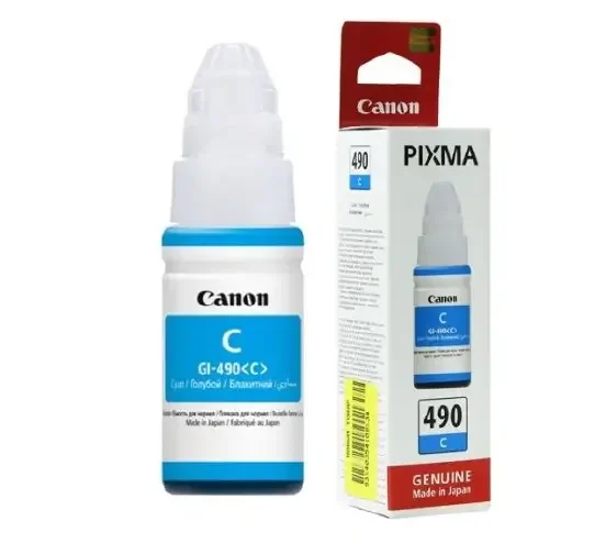 زجاجة حبر Canon GI-490 سماوي - Image 3