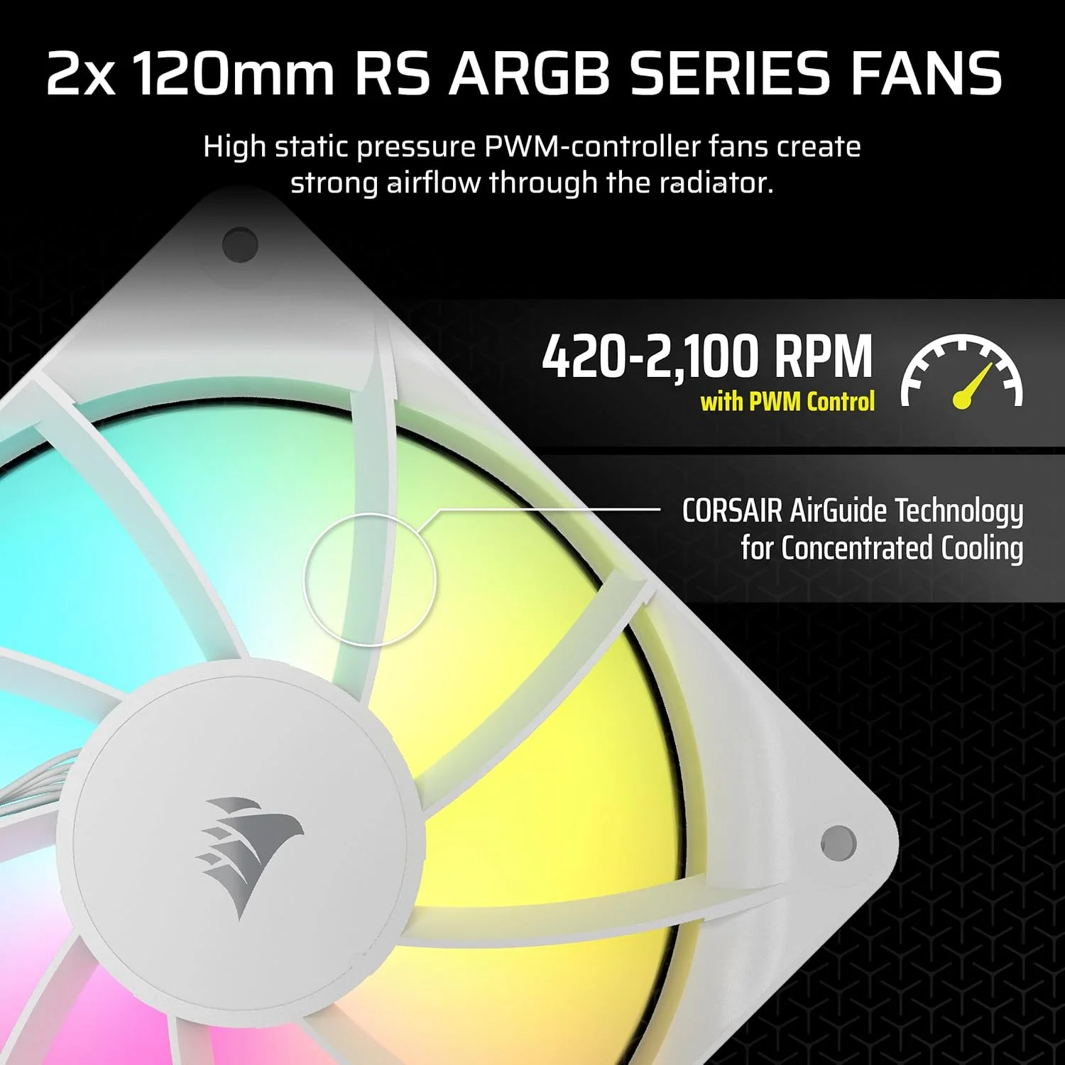 مبرد معالج سائل Corsair Nautilus 240 RS ARGB مقاس 240 مم أبيض CW-9060094-WW - Image 6