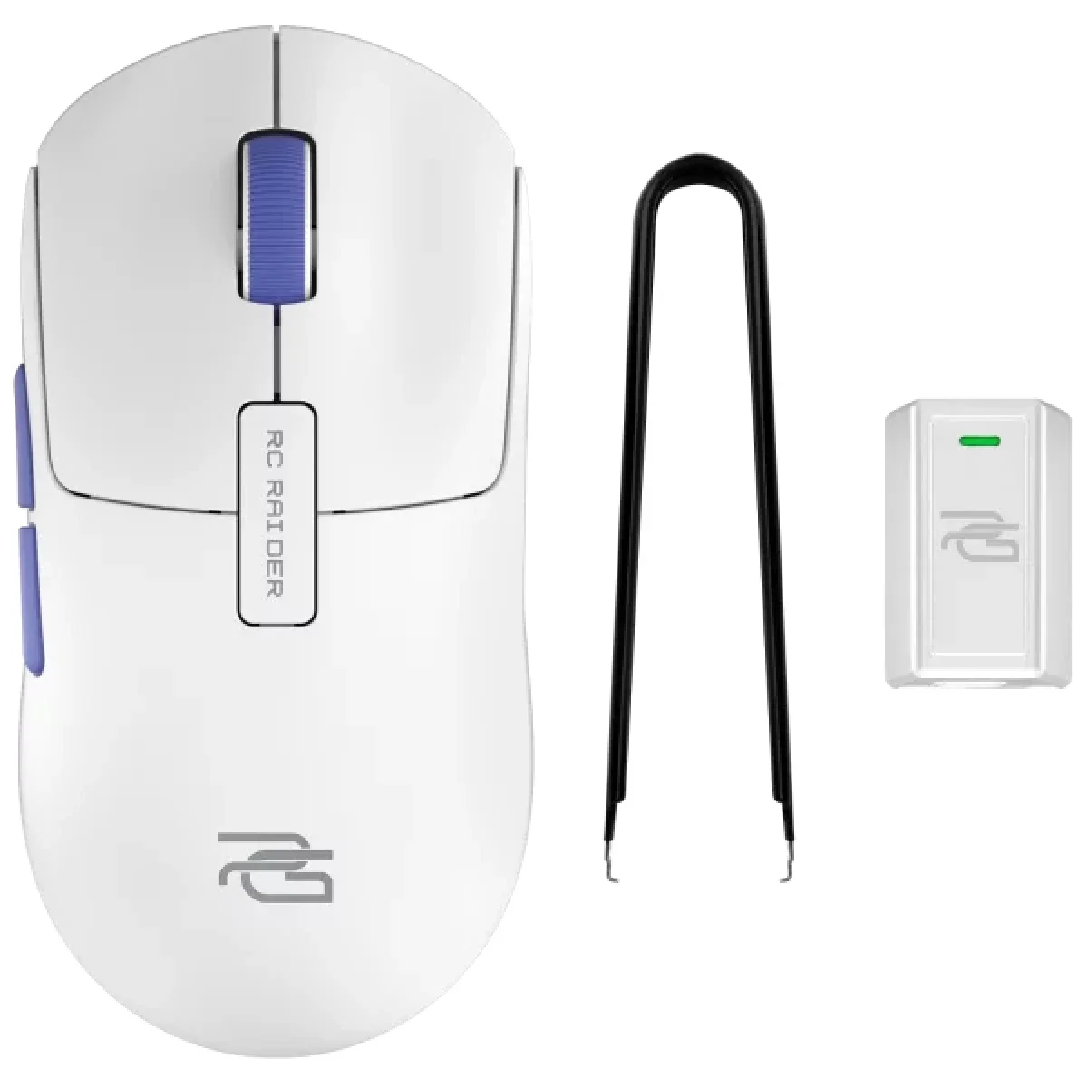 Proove RC Raider 8K Tri-Mode Wireless Gaming Mouse 32000 DPI White/Purple - Thumbnail 9